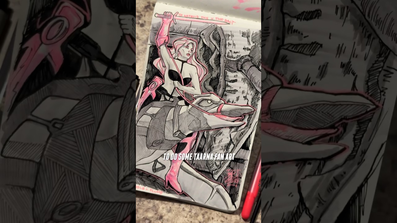 Inktober Day 18, 19 - Saddle Plump 