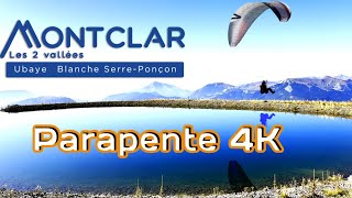 Parapente 4K : L' Arak Air enroule à Montclar les 2 vallées 🔥❤️🔥