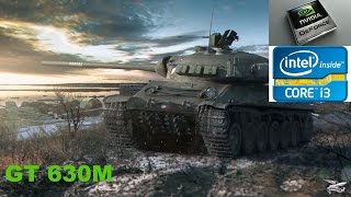 World Of Tanks PC Gamaplay,Lenovo Z570 (i3-2350M + GeForce GT630M)