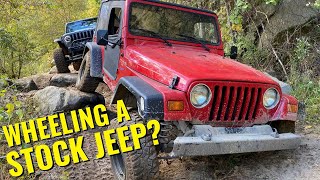 Can a Stock Jeep keep up with Built Jeeps on 42s? At Southington Offroad Park.