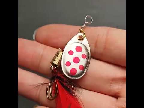 Набір обертових блешень 10 шт. в коробці / Набори блешень вертушки, видео 1