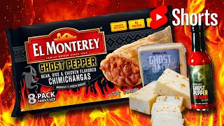 ?GHOST PEPPER? CHIMICHANGAS, JACK CHEESE & HOT SAUCE | El Monterey & Pepper Joes *YUMMY ALERT*