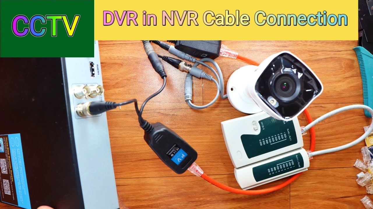 DVR CCTV in Connection DATA cables ।। NVR Cable connection DVR CCTV