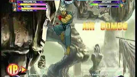 MvC2 Online (360): Brett (MSP) vs JmacDaGreat (Ryu/Aku/Gam) 10 .:4.23.10:.