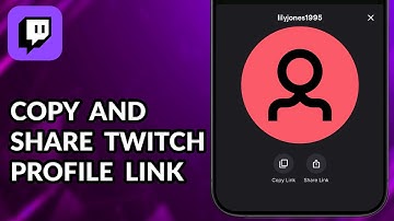 How To Copy And Share Twitch Profile Link