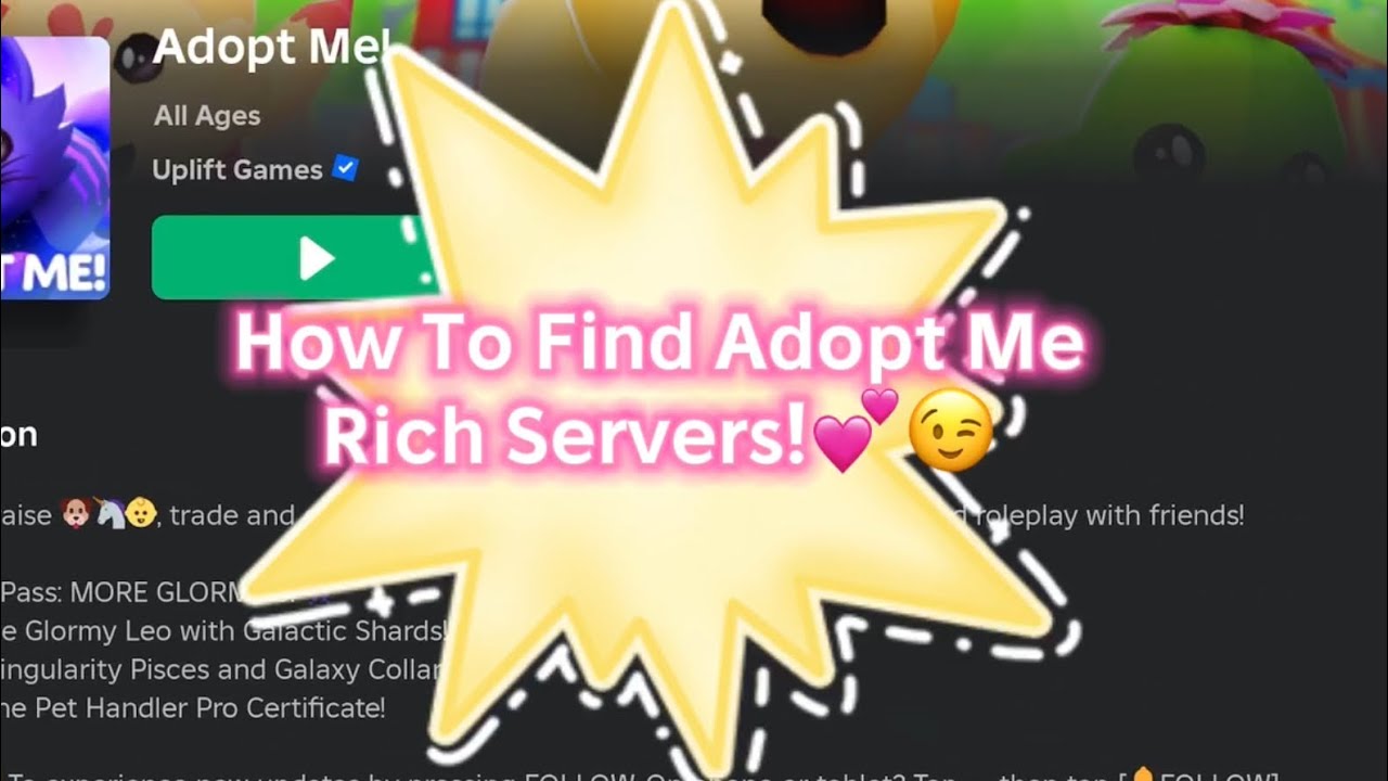 How To Find RICH Adopt Me servers!! - YouTube