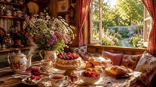 Cozy Cottage Jazz ☕ Relaxing Music, Tea Time &amp; Peaceful Garden Morning Ambience | Live