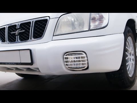 Примерка решётки противотуманной фары на Subaru Forester | Plastic Auto