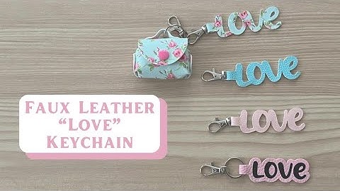 How To Make A Faux Leather Keychain Using Design Space | Cricut
