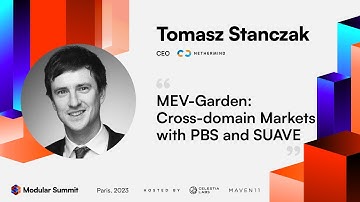 MEV-Garden: Cross-domain Markets with PBS and SUAVE - Tomasz Stanczak
