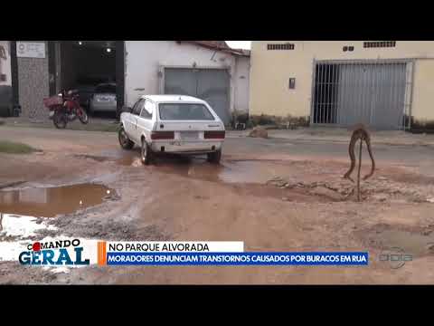 Moradores do Parque Alvorada denunciam transtornos causados por buracos em vias 23 04 2024