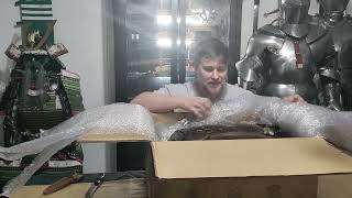 Antique armor pieces unboxing and first look