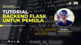 Tutorial Backend Flask Untuk Pemula (Alfi Salim, Video Analytics BISA AI)