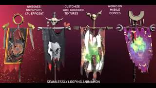 Animated Fantasy Flags Pack