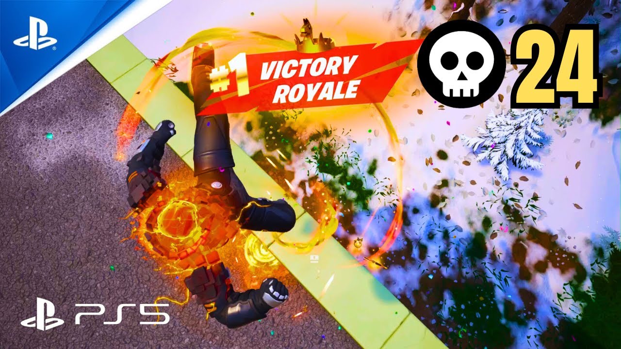 24 Eliminations Solo Zero Build – NEW Fortnite Chapter 7 (PS5 Controller)