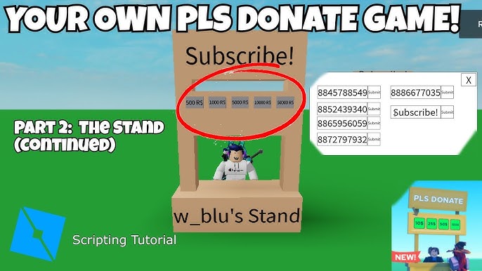 How To Create A PLS DONATE GAME (Part 1: The Stand) - Roblox