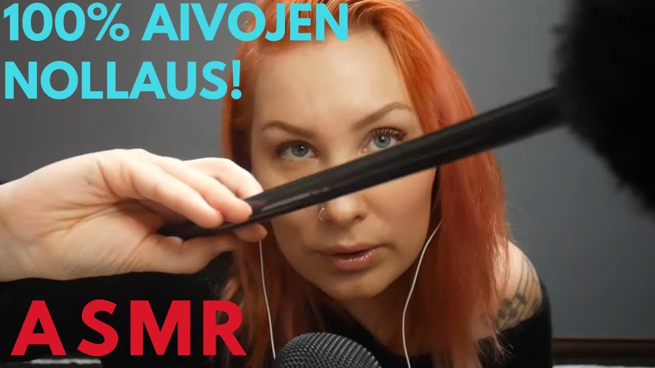 ASMR SUOMI - 100% aivojen nollaus - KORVATERAPIAA