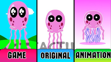 My NEW! Sprunki OC: Jellyfish (from SpongeBob SquarePants) Animation vs Game (All Versions)