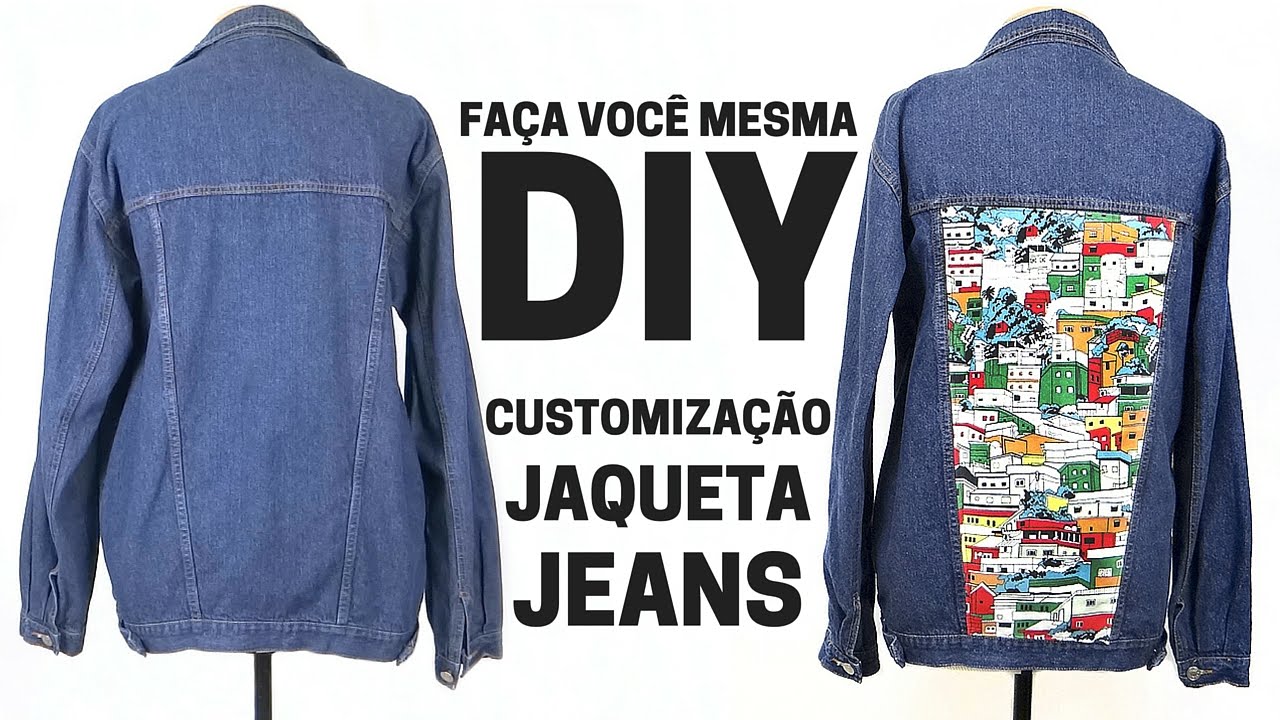 jaqueta jeans masculina customizada