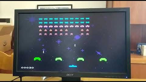 Space invaders using an FPGA