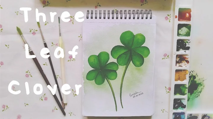 How to draw Three Leaf Clover☘️|Tutorial |Watercolour painting @sunjidakabir7300