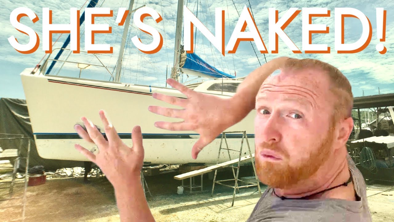 ⁣STRIPPING OUR BOAT, ready for coppercoat [Ep37 RED SEAS]