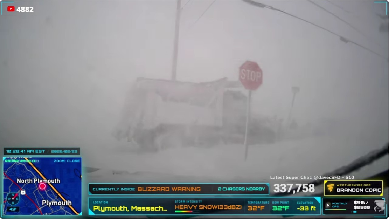 Historic Blizzard Slams Plymouth, MA