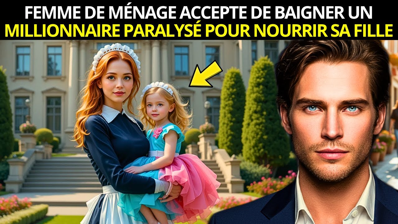 FEMME DE MÉNAGE ACCEPTE DE BAIGNER UN MILLIONNAIRE PARALYSÉ POUR NOURRIR SA FILLE…