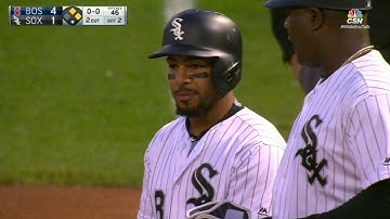 BOS@CWS: L. Garcia rips RBI single to left