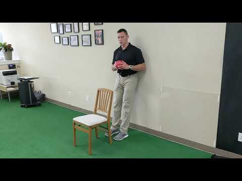 Wall Supported Hip Shift w/ Chair Reach