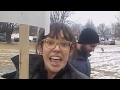 SJW feminist confront pro-life marchers - wants taxpayers to pay for abortion