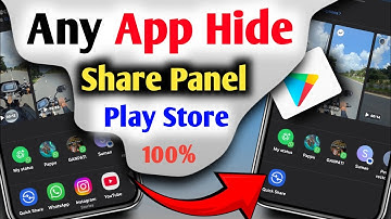 Share Panel Se App Hide Kaise Kare || Hide App Ko share panel se kaise hataye