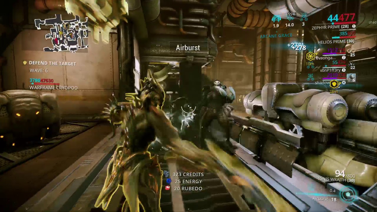 Warframe - 1,5 h Kuva Survival, Onsaught