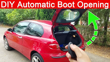 5€ DIY Automatic Boot Lid, Trunk Opening Mod, Hatch Pop Alfa Romeo 147