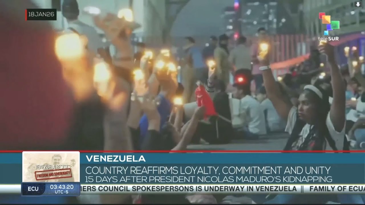 Venezuela reaffirms loyalty and unity 15 days after Pres. Nicolas Maduro's kidnapping