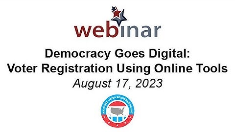 Democracy Goes Digital: Voter Registration Using Online Tools