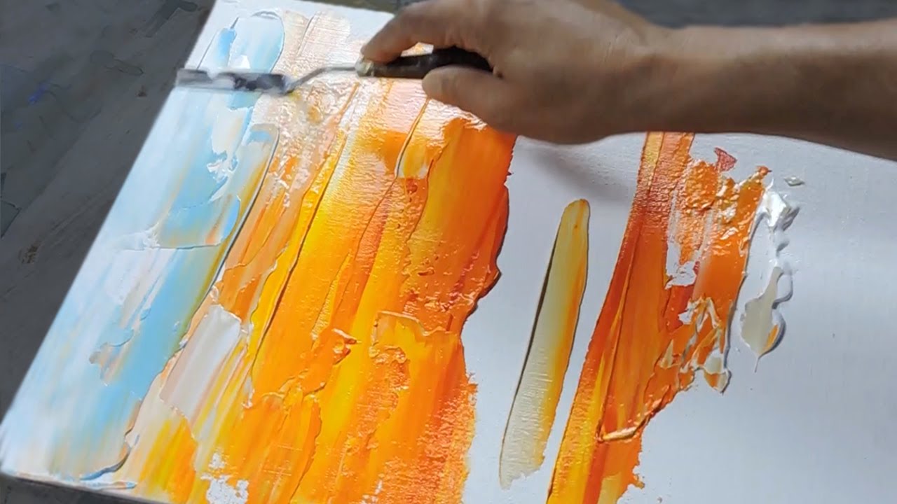 Abstract Painting / Demonstration of Abstract Painting with Acrylics