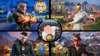 Fortnite Chapter 5 Season 1 All Bosses and Medallions