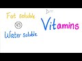 Fat Soluble VS Water Soluble Vitamins 🍎 🥬 🍋