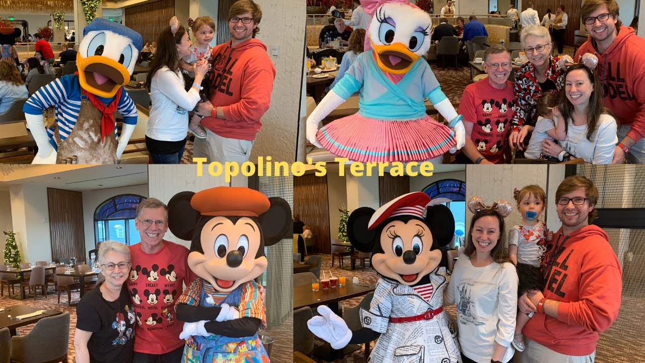 Topolino's Terrace Character Breakfast VIDEO! Riviera Resort. Amazing Interactions!!!