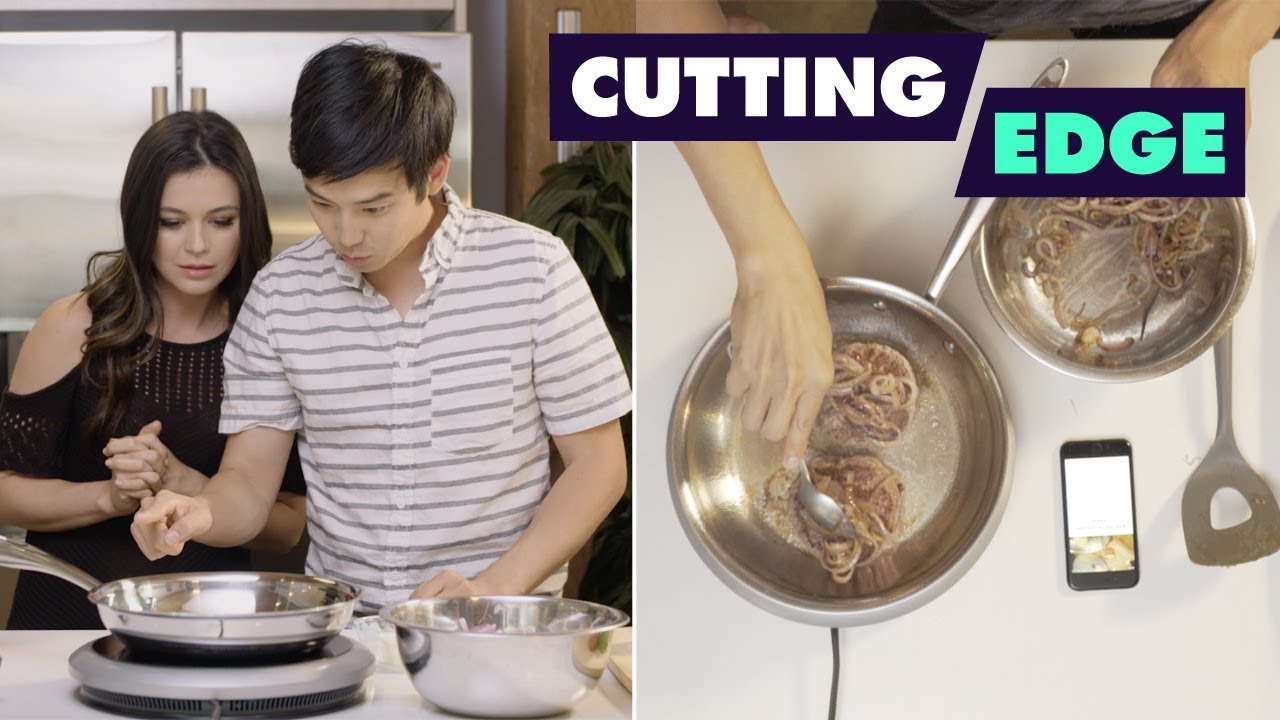 Feast of Fiction Uses a Smart Pan to Cook Dinner | Cutting Edge | Food Network