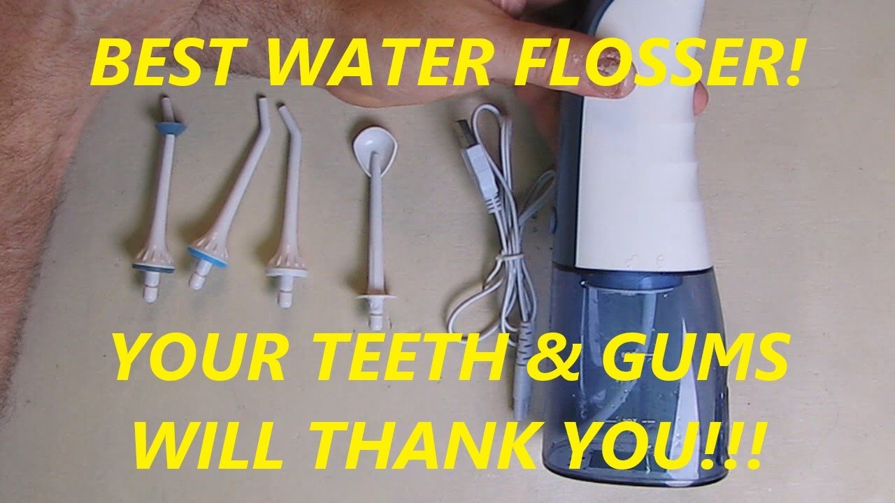 BEST Water Flosser ATMOKO Water Pick Cordless Teeth & Gums Cleaner -USB Charged  IPX7  REVIEW