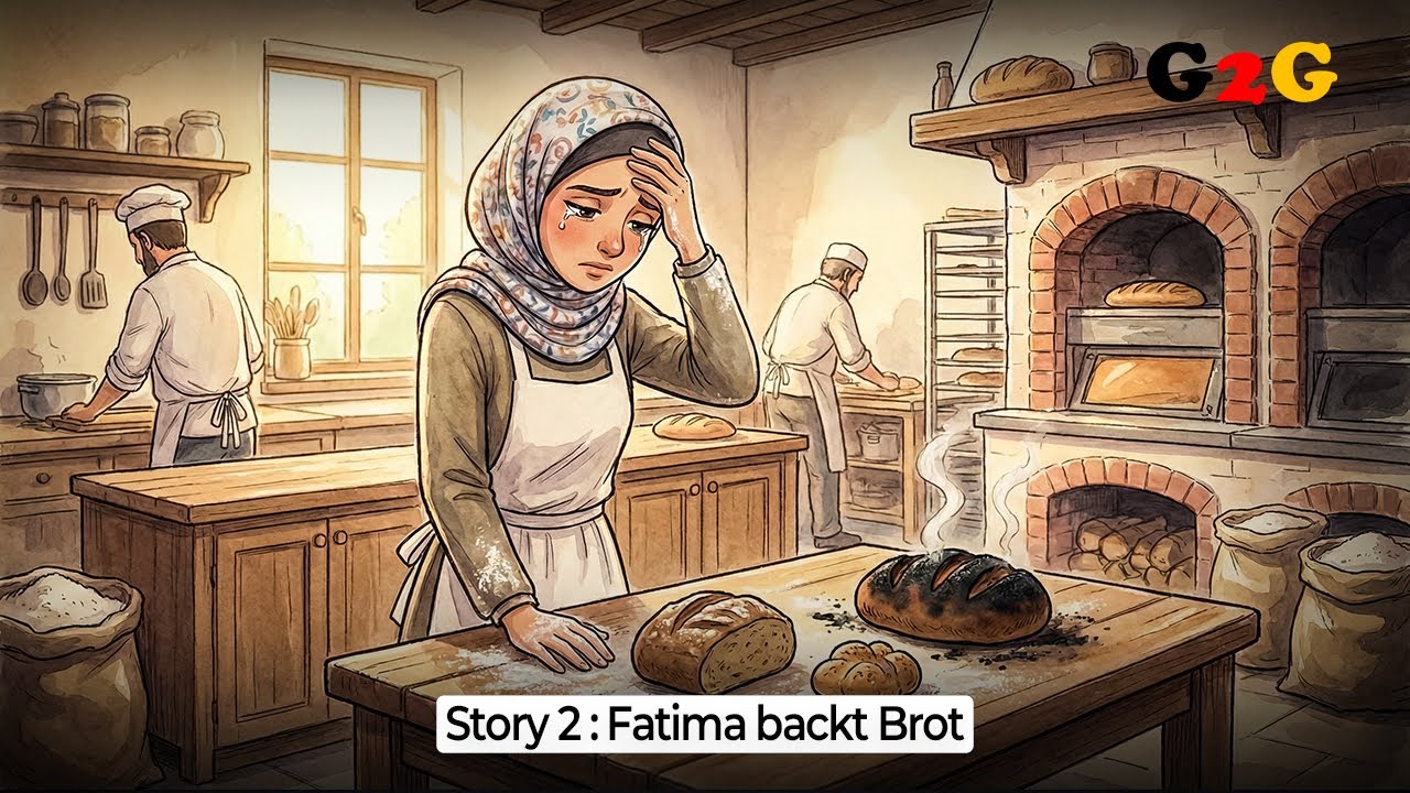 German Story - A1 : Fatima backt Brot 🇩🇪