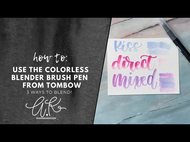 Tombow Brush Lettering Tutorial: How to Blend Tombow Markers - Persia Lou