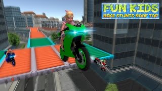Fun Kids Bike Stunts Rooftop screenshot 4