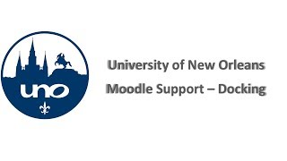 Moodle Support - Docking