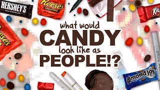 Creating CHARACTER DESIGNS based on POPULAR HALLOWEEN CANDY!? 🎃