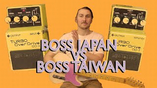BOSS Japan VS BOSS Taiwan | Two Boss OD-2s Compared! | Is There A Difference??? BOSS Japan VS BOSS Taiwan | Two Boss OD-2s Compared! | Is There A Difference???