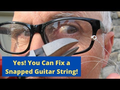 Quick & Easy Guitar String Repair. Fixing a Snapped Guitar String on a Fender Stratocaster.