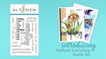 Altenew Stamps Intro - Halftone Everything